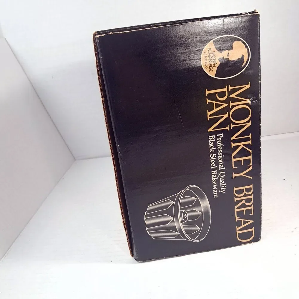 NEW Baker's Advantage Roshco Monkey Bread Pan‎ Vintage USA bakers black Steel